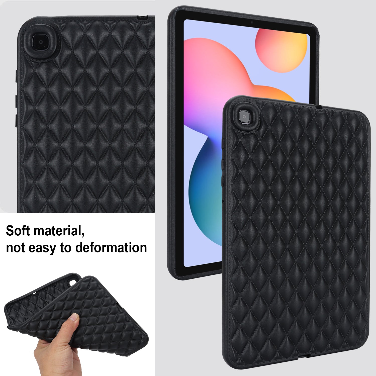 For Samsung Galaxy Tab S6 Lite S6 Lite (2022) P610 P615 Rhombus Pattern Tablet Case Soft TPU Protective Back Cover For Samsung Galaxy Tab S6 Lite S6 Lite (2022) P610 P615 Rhombus Pattern Tablet Case Soft TPU Protective Back Cover